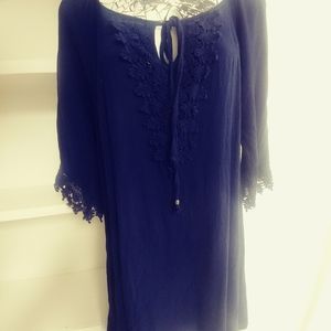 Mini dress navy blue
